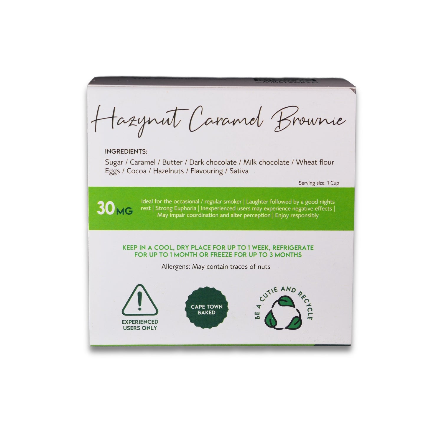 Hazynut Caramel Brownie 30mg