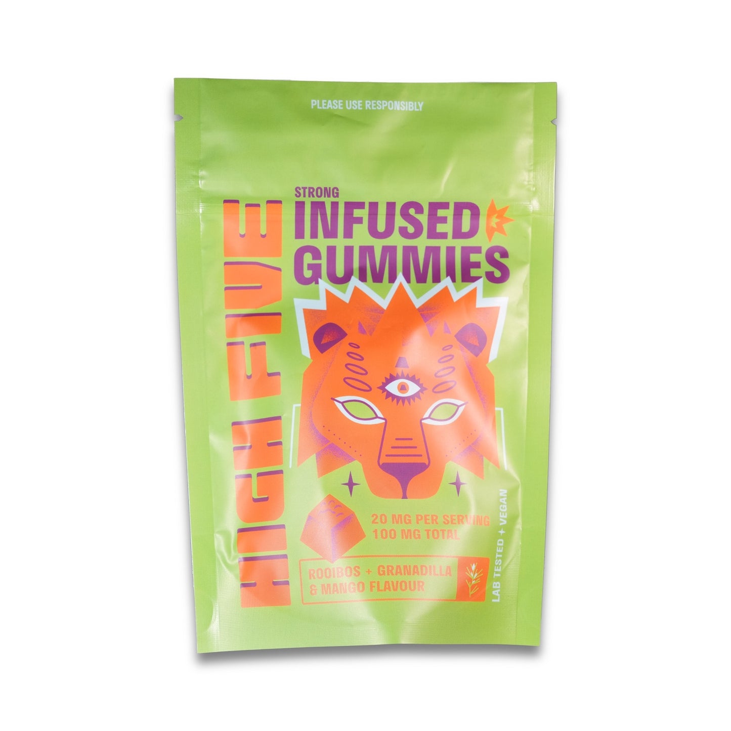 High Five Rooibos + Granadilla + Mango Gummies 100mg