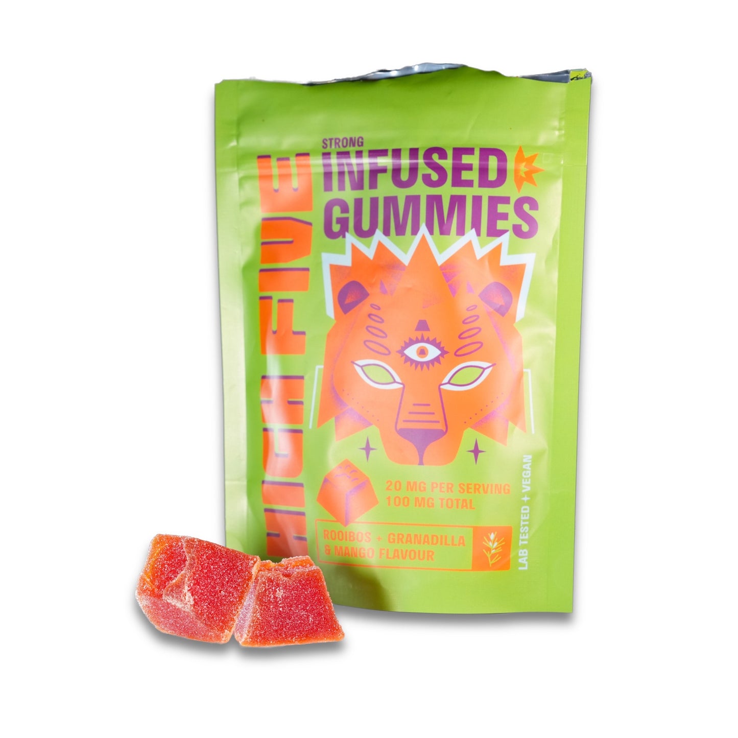 High Five Rooibos + Granadilla + Mango Gummies 100mg