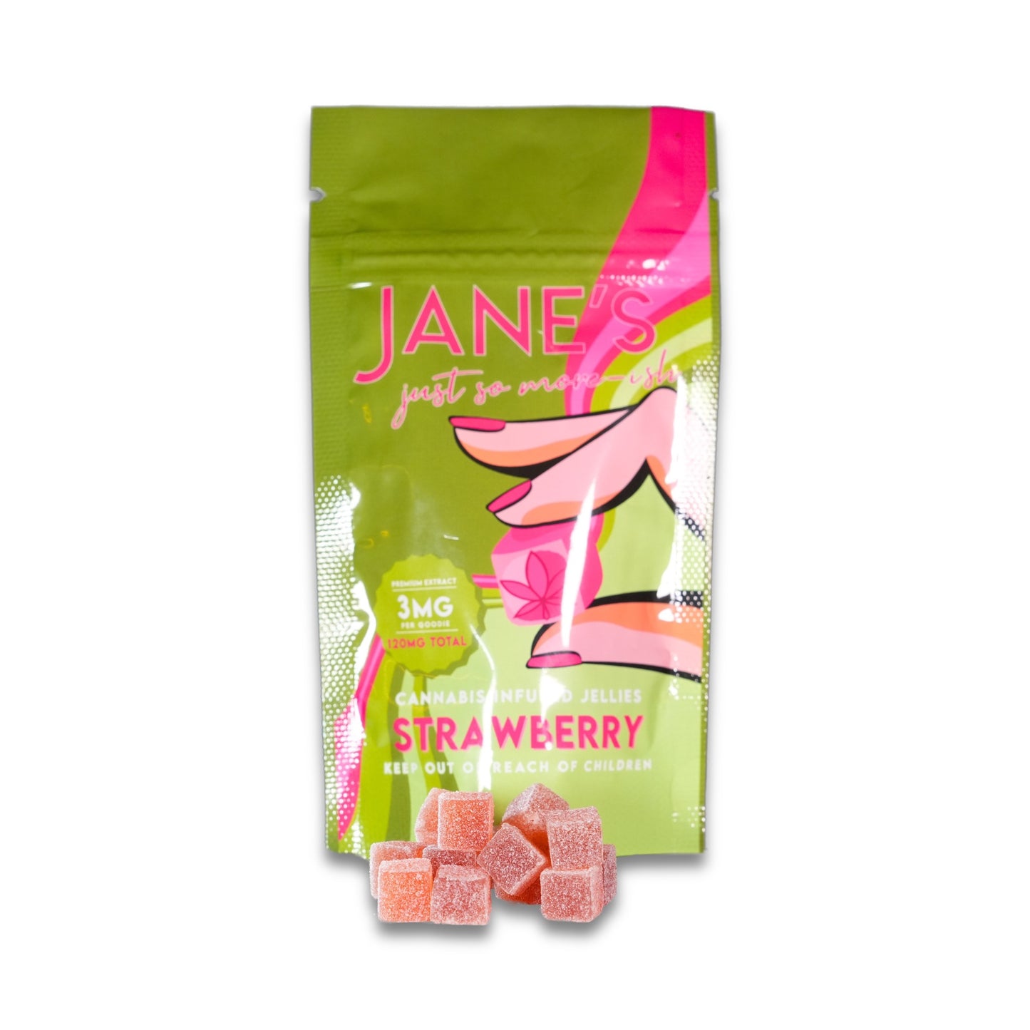 Mini Jellies Strawberry 120mg