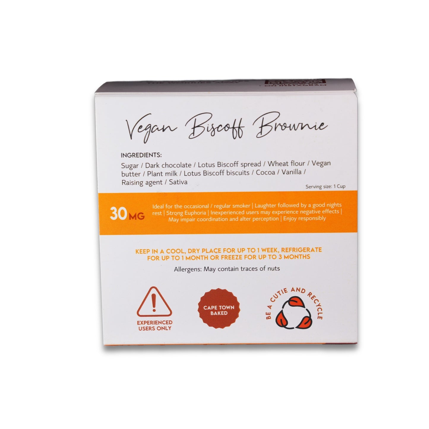 Vegan Biscoff Brownie 30mg