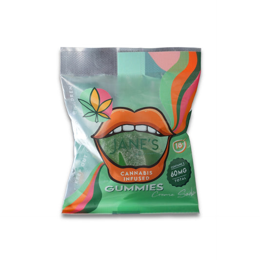 Mary Jane Weed Leaf Cream Soda Gummie 60mg