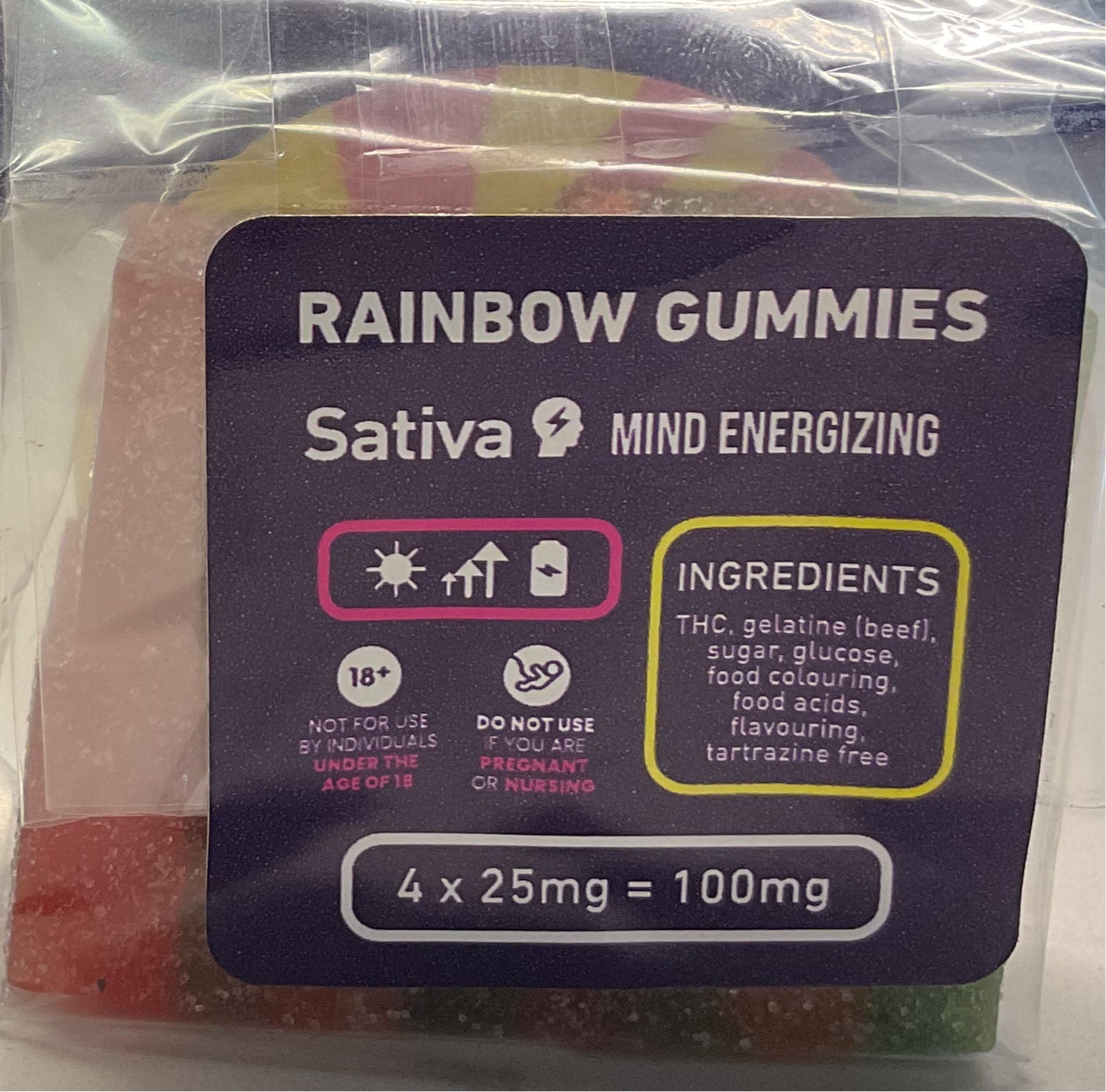 Rainbow Gummies Sativa 100mg