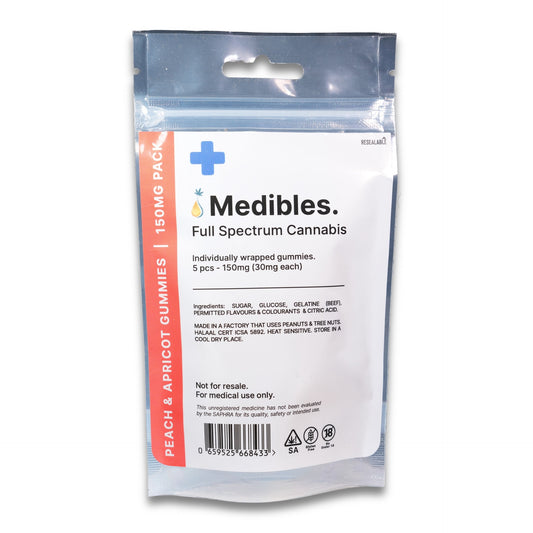 Medibles Peach & Apricot Gummies 150mg